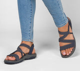 Julyshy  Sandals Women 2022 Summer Comfort Soft Sole Flat Beach Shoes Elastic Fabric Casual Wedges Sandals Womens Closed Toe Sandal